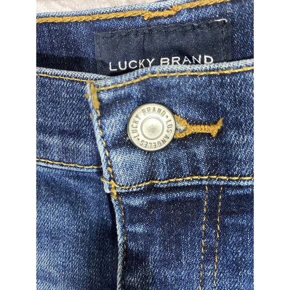 LUCKY BRAND Jeans Women 10/30 Ankle Premium Denim Easy Rider Boot Cut Distressed - Picture 10 of 13